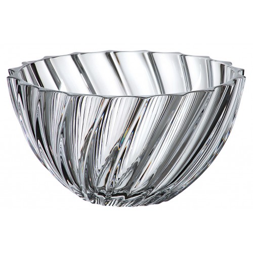 Crystal bowl Scallop, unleaded crystalite, diameter 280 mm