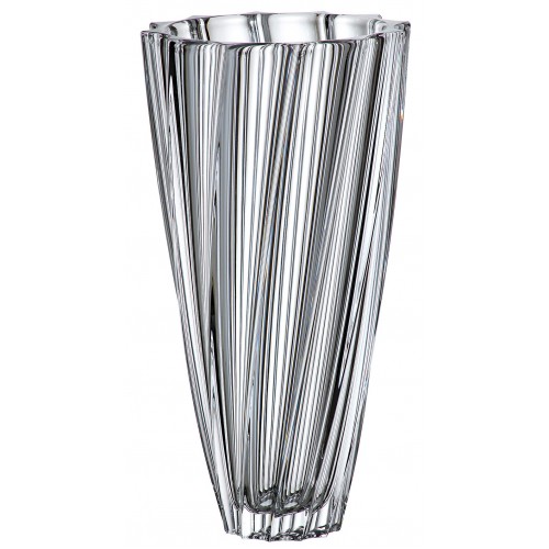 Crystal Vase Scallop, unleaded crystalite, height 355 mm