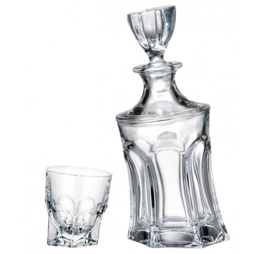Crystal set of Whisky Acapulco 1+6, unleaded crystalite