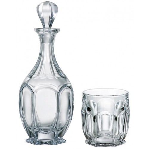 Crystal set of Whisky Safari 1+6, unleaded crystalite