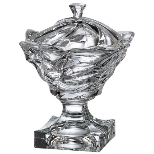 Crystal box Flamenco, unleaded crystalite, height 250 mm