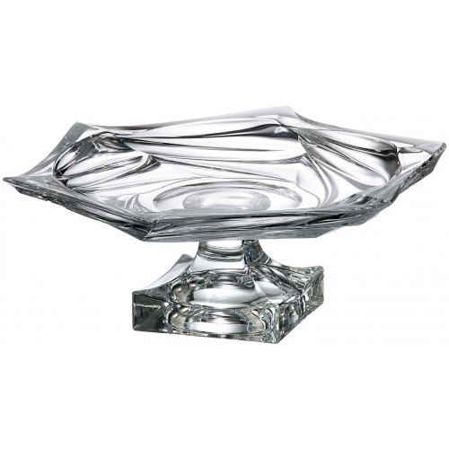 Crystal footed bowl Flamenco, unleaded crystalite, diameter 330 mm