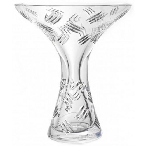 Crystal vase Industry, color clear crystal, height 205 mm