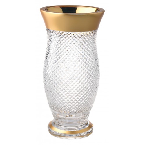 Crystal vase Golden Empire, color clear crystal, height 305 mm