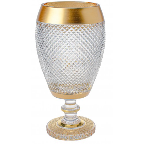Crystal vase Golden Empire, color clear crystal, height 330 mm