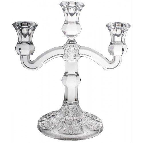 Crystal Candlestick 500PK, color clear crystal, height 255 mm