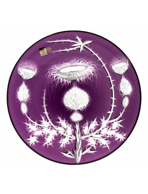 Crystal Plate Thistle, color violet, diameter 300 mm