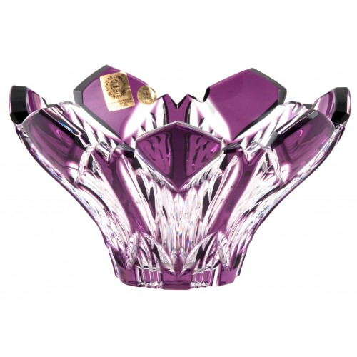 Crystal bowl Peel, color violet, diameter 165 mm