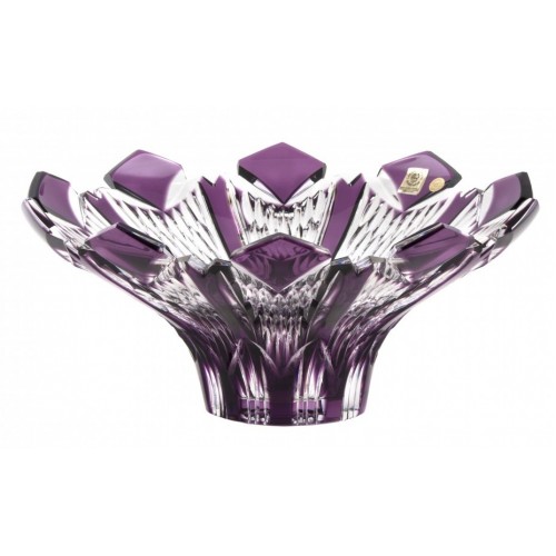Crystal Bowl Peel, color violet, diameter 300 mm
