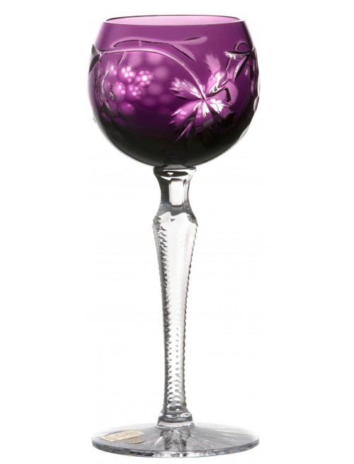 Crystal wine glass Grapes, color violet, volume 170 ml