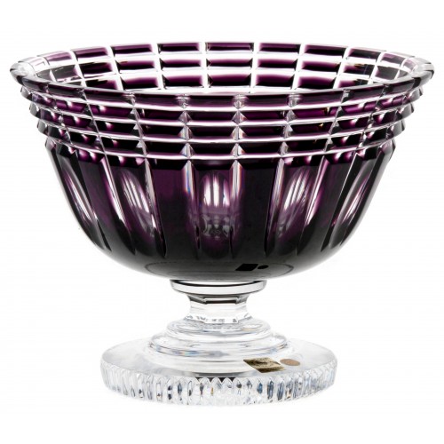 Crystal bowl Nora, color violet, diameter 205 mm