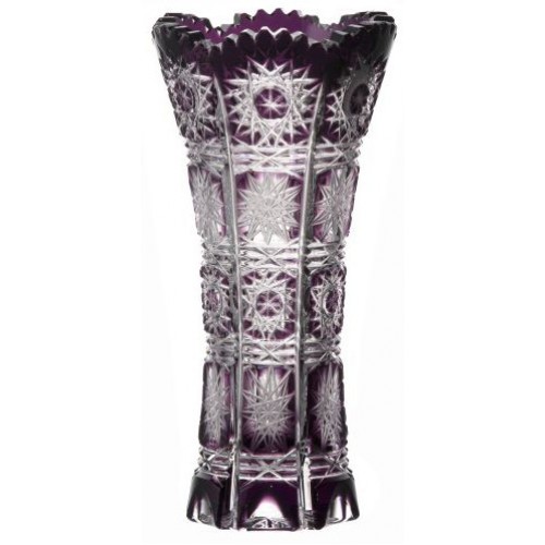 Crystal Vase Paula, color violet, height 150 mm