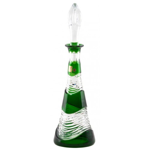 Crystal bottle Poem, color green, volume 750 ml