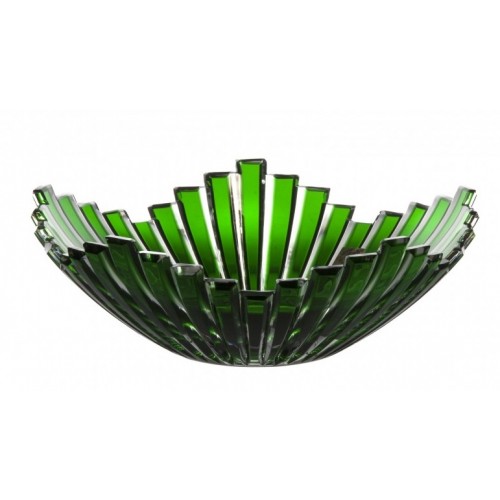 Crystal Bowl Mikado, color green, diameter 230 mm