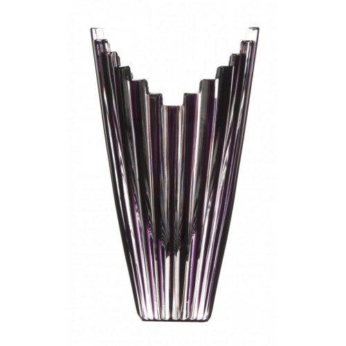 Crystal Vase Mikado, color violet, height 155 mm
