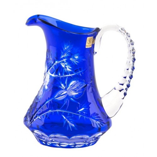 Crystal Pitcher Rose, color blue, volume 950 ml