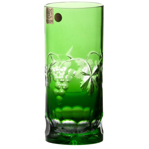 Crystal glass Grapes, color green, volume 350 ml