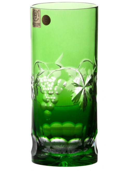 Crystal glass Grapes, color green, volume 350 ml