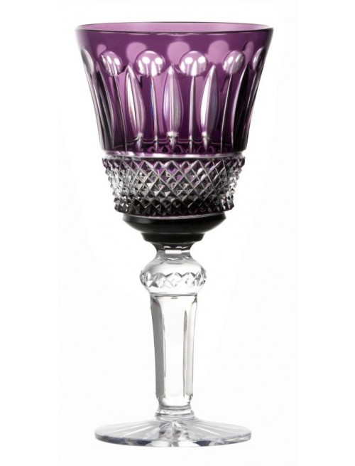 Crystal wine glass Tomy, color violet, volume 240 ml
