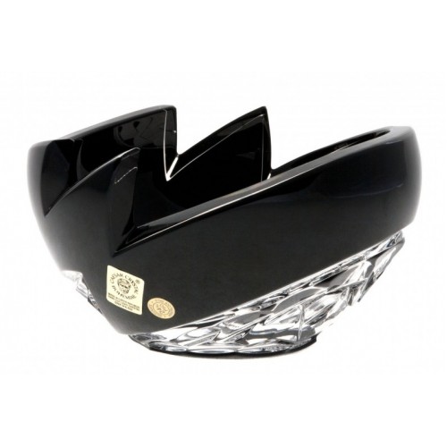 Crystal Bowl Neptune, color black, diameter 140 mm