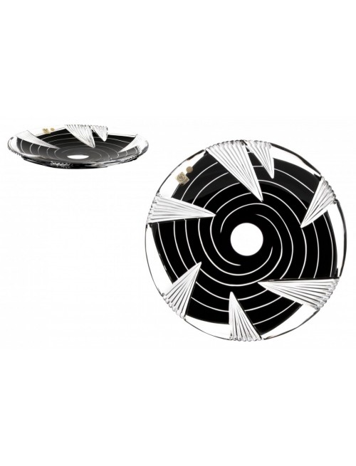 Crystal Plate Whirl, color black, diameter 300 mm