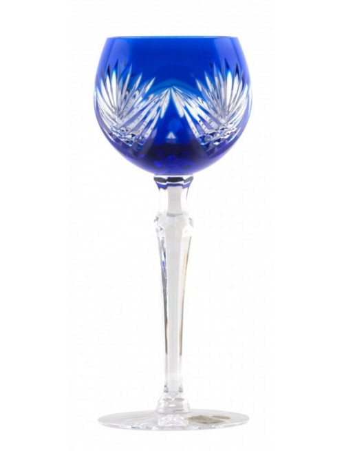 Crystal Wine Glass Janette, color blue, volume 170 ml