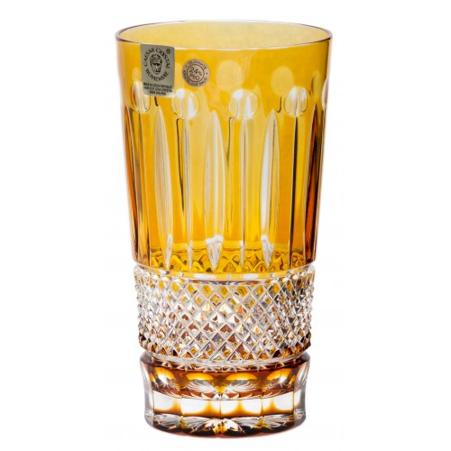Crystal glass Tomy, color amber, volume 320 ml