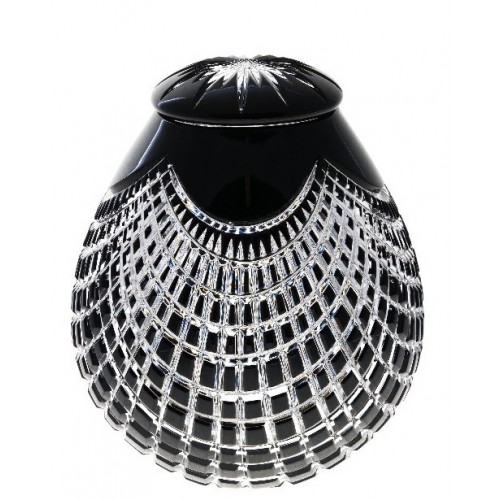 Crystal Urn Quadrus, color black, height 290 mm