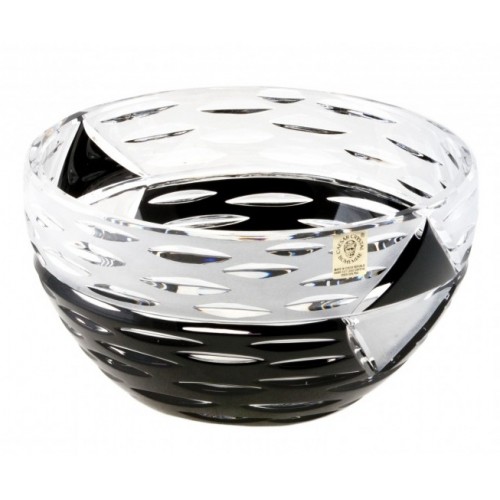 Crystal Bowl Mirage, color black, diameter 180 mm