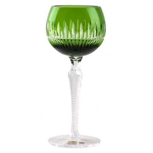 Crystal wine glass Thorn, color green, volume 190 ml