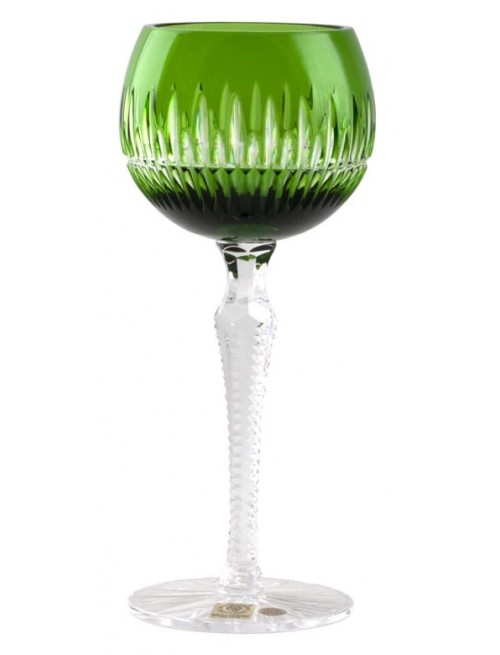 Crystal wine glass Thorn, color green, volume 190 ml