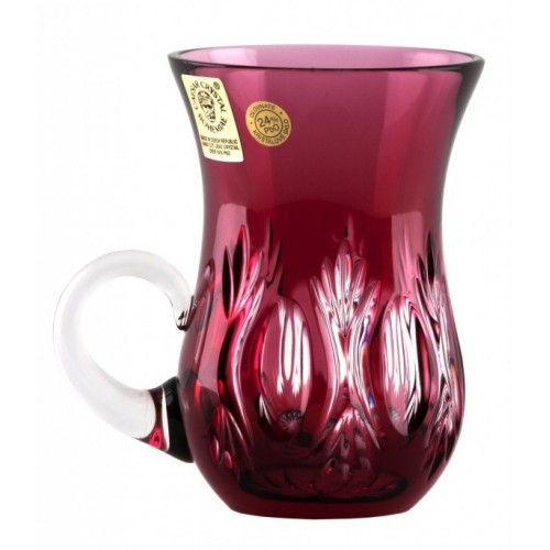 Crystal Cup Dandelion, color ruby, volume 100 ml