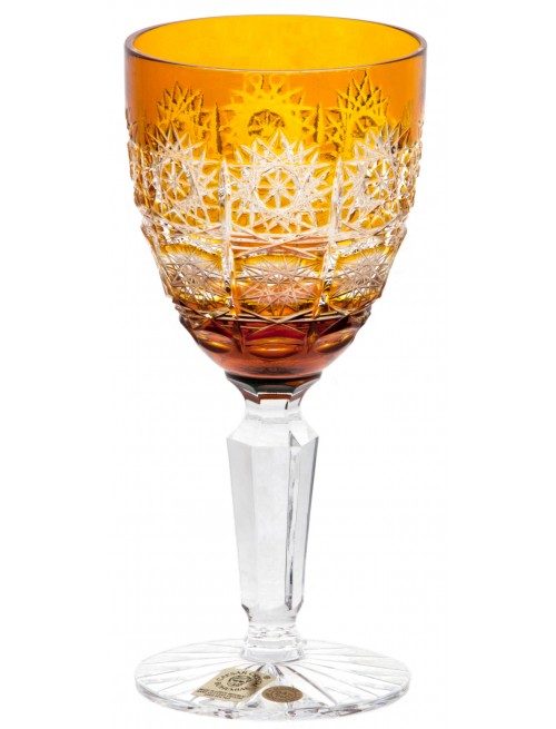 Crystal wine glass Paula, color amber, volume 150 ml