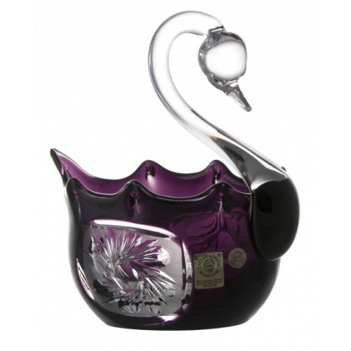 Crystal Swan Mill flatness, color violet, diameter 116 mm