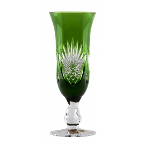 Crystal Flute Janette, color green, volume 150 ml