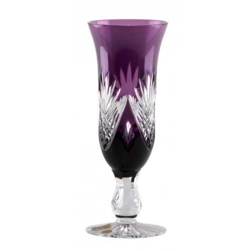 Crystal Flute Janette, color violet, volume 150 ml