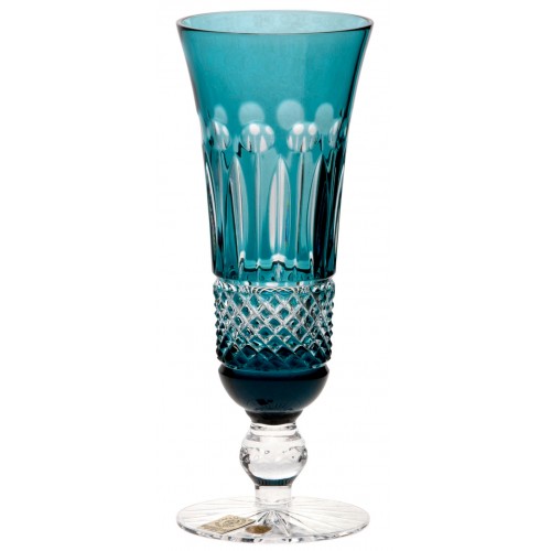 Crystal flute Tomy, color azure, volume 150 ml