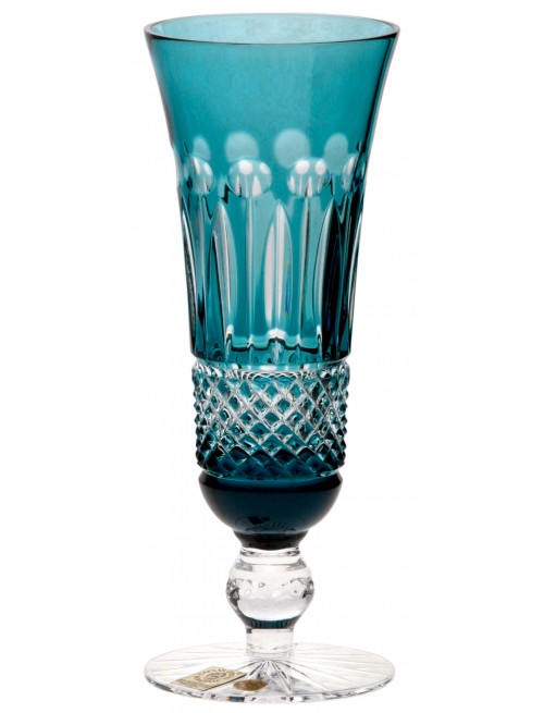 Crystal flute Tomy, color azure, volume 150 ml