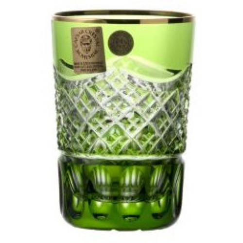 Crystal glass, color green, volume 100 ml