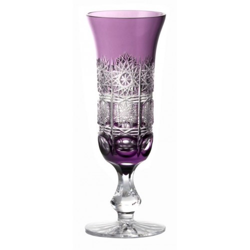 Crystal flute Paula, color violet, volume 150 ml