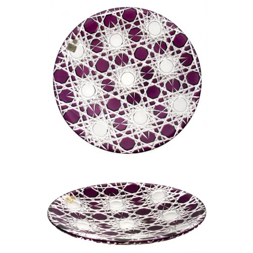 Crystal plate Flake, color violet, diameter 300 mm