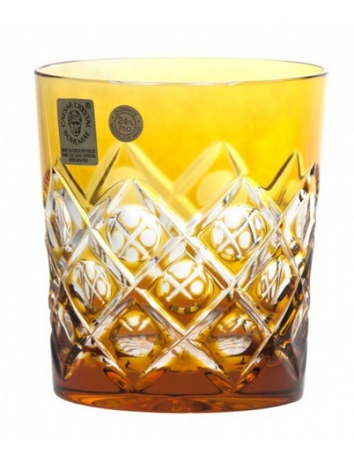 Crystal Glass Sultan, color amber, volume 290 ml