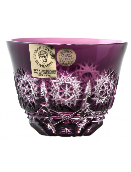 Crystal shot glass Paula, color violet, volume 65 ml