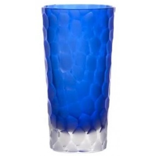 Crystal glass Marbles, color blue, volume 320 ml