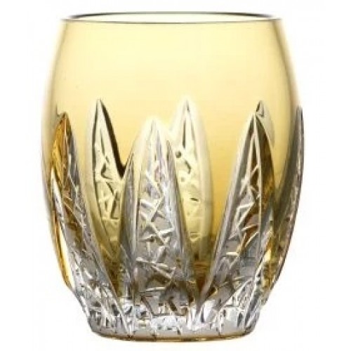 Crystal glass Flowerbud, color amber, volume 250 ml