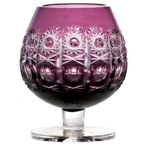Crystal glass brandy Petra, color violet, volume 230 ml