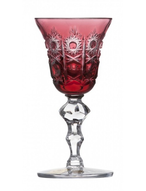 Crystal Shot Glass Petra, color ruby, volume 40 ml
