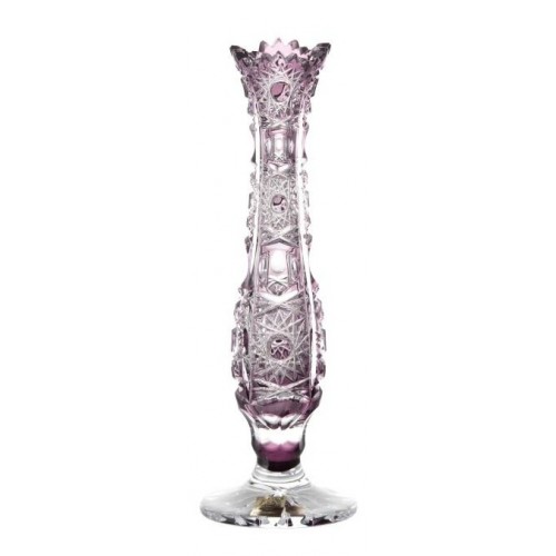 Crystal Vase Petra II, color violet, height 230 mm