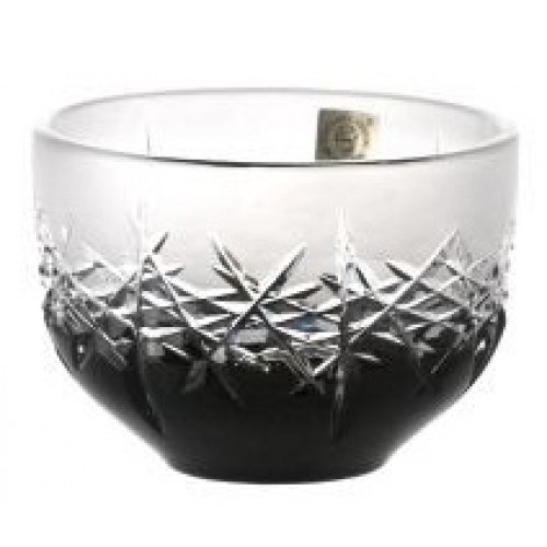 Crystal Bowl Hoarfrost, color black, diameter 110 mm