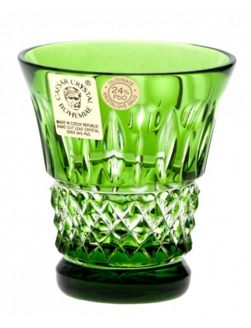 Crystal Shot Glass Tomy, color green, volume 45 ml
